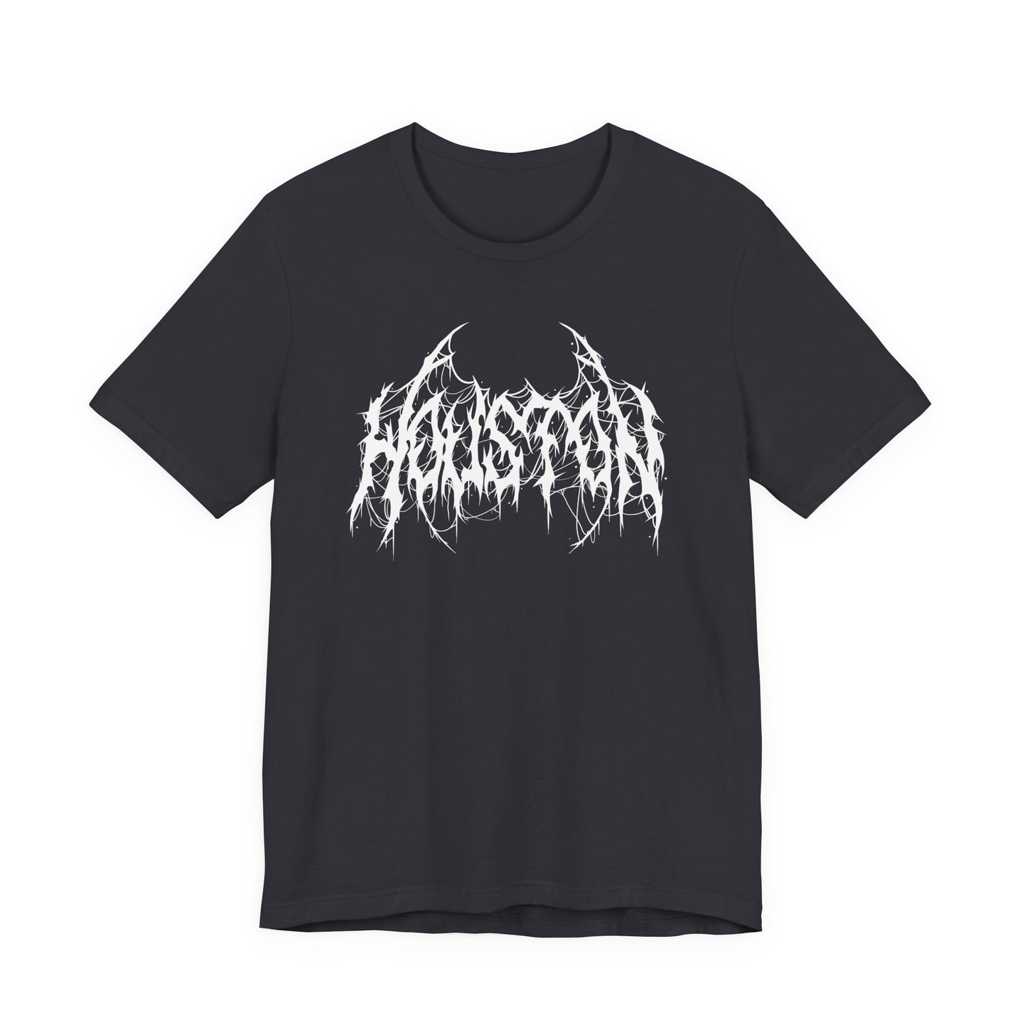 Houston Heavy Metal Logo T-Shirt - Black and White Graphic Tee
