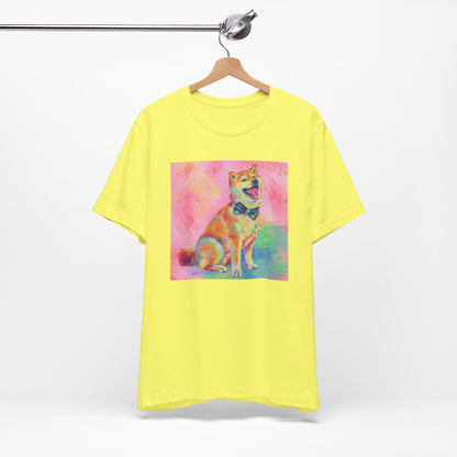 Colorful Shiba Inu Shirt - Painterly Pop Art Dog Tee