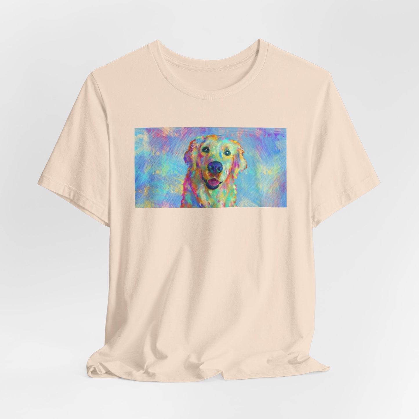 Colorful Golden Retriever Shirt - Painterly Pop Art Dog Tee