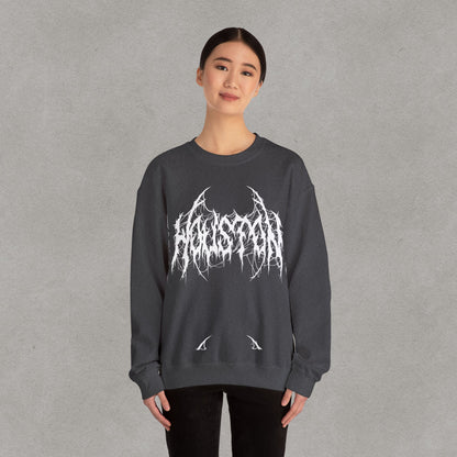 Houston Heavy Metal Sweatshirt - HTX Grunge Logo