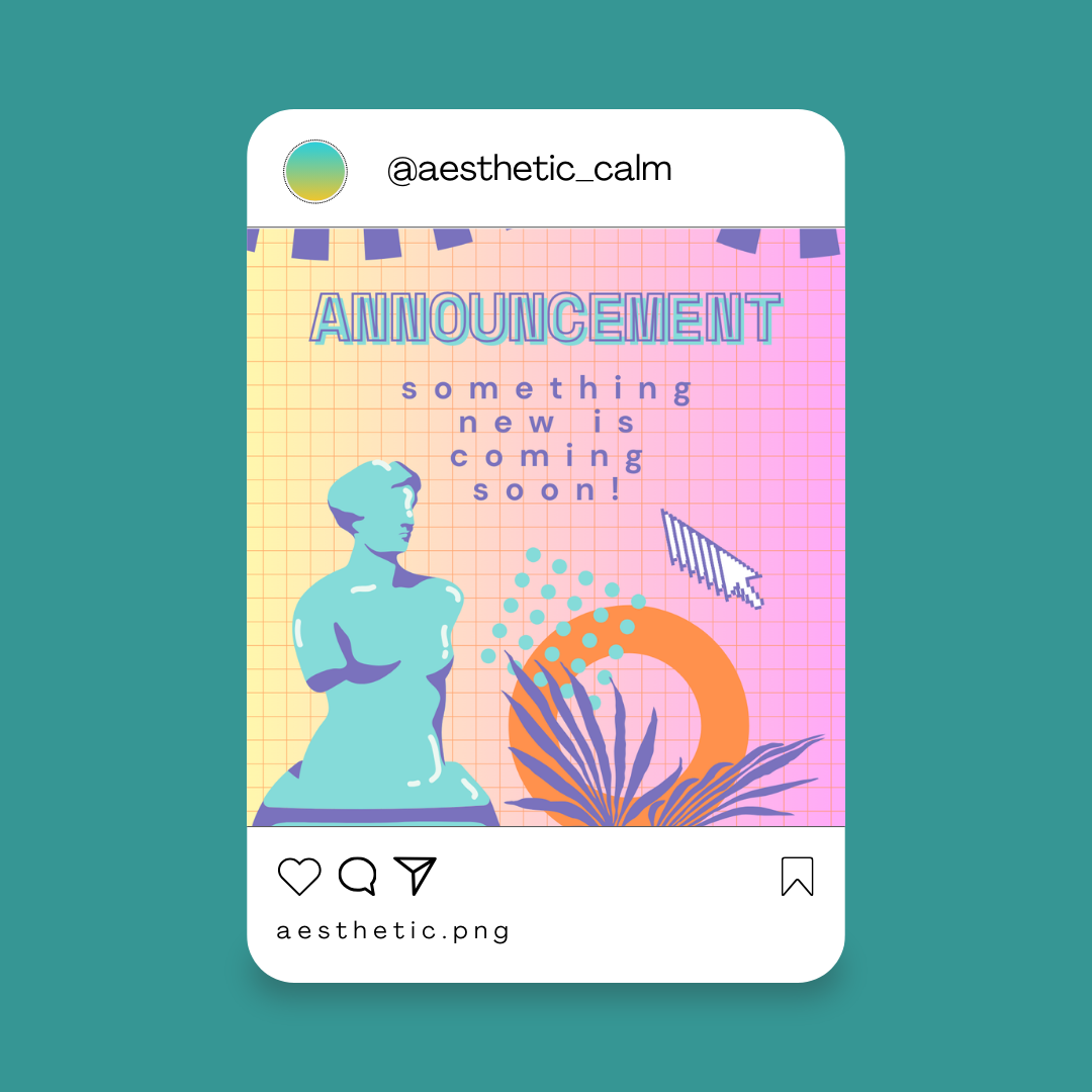 calm.exe – Soft Pastel Vaporwave Instagram Templates | Canva Editable