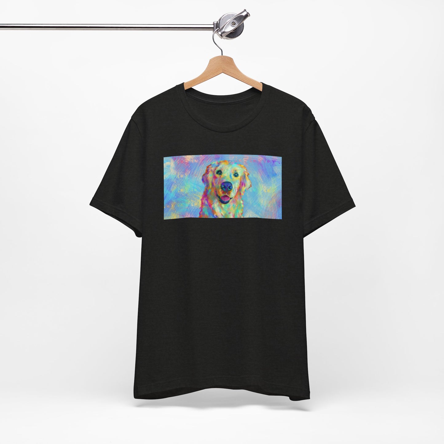 Colorful Golden Retriever Shirt - Painterly Pop Art Dog Tee