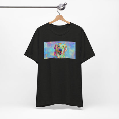 Colorful Golden Retriever Shirt - Painterly Pop Art Dog Tee