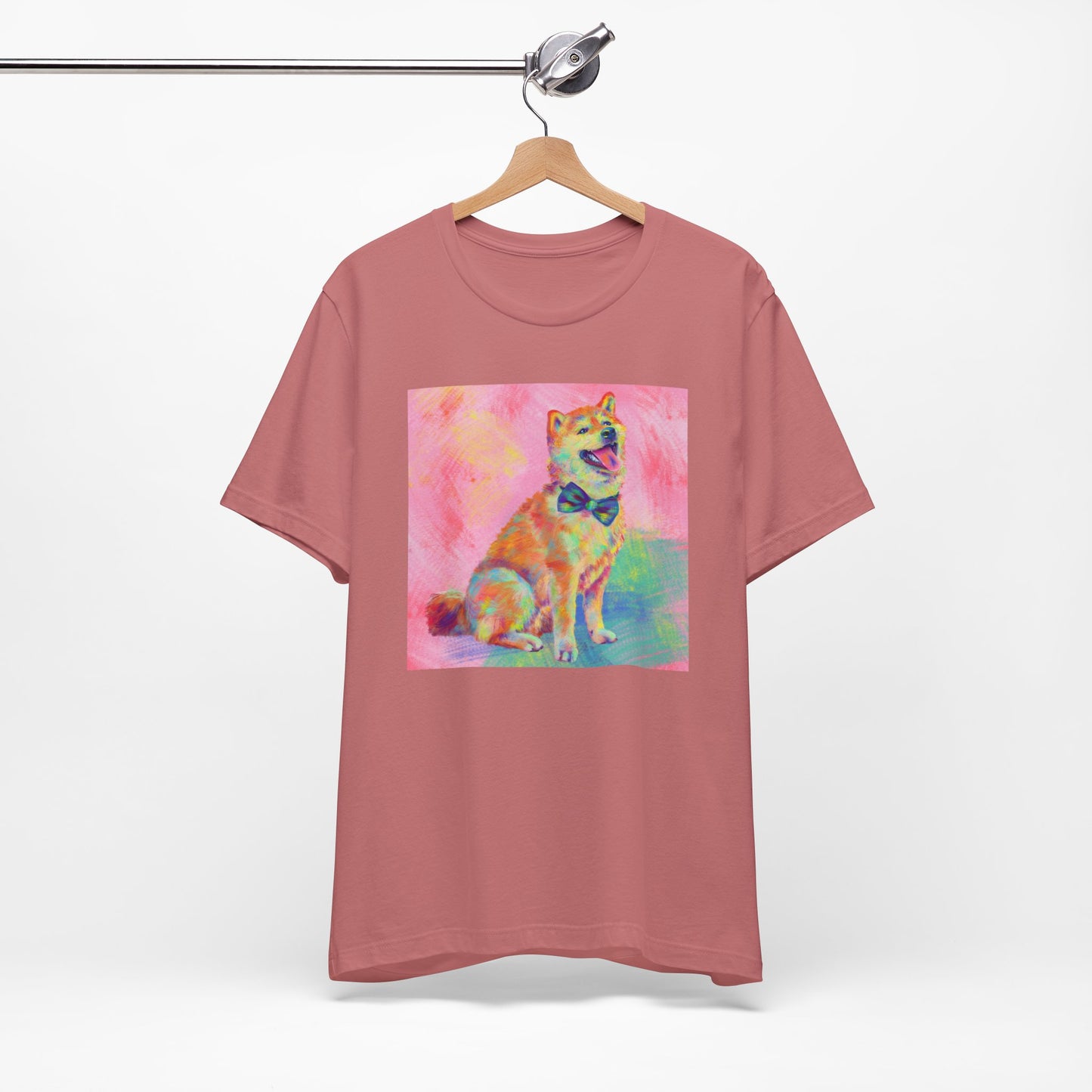 Colorful Shiba Inu Shirt - Painterly Pop Art Dog Tee