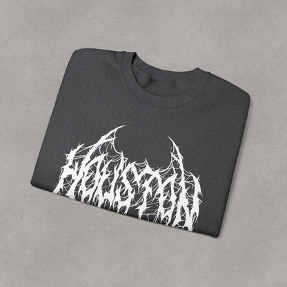 Houston Heavy Metal Sweatshirt - HTX Grunge Logo