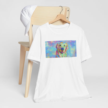 Colorful Golden Retriever Shirt - Painterly Pop Art Dog Tee