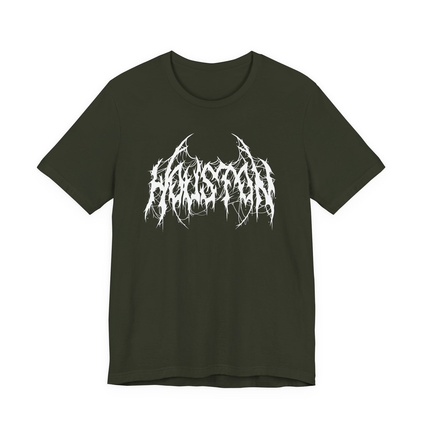 Houston Heavy Metal Logo T-Shirt - Black and White Graphic Tee