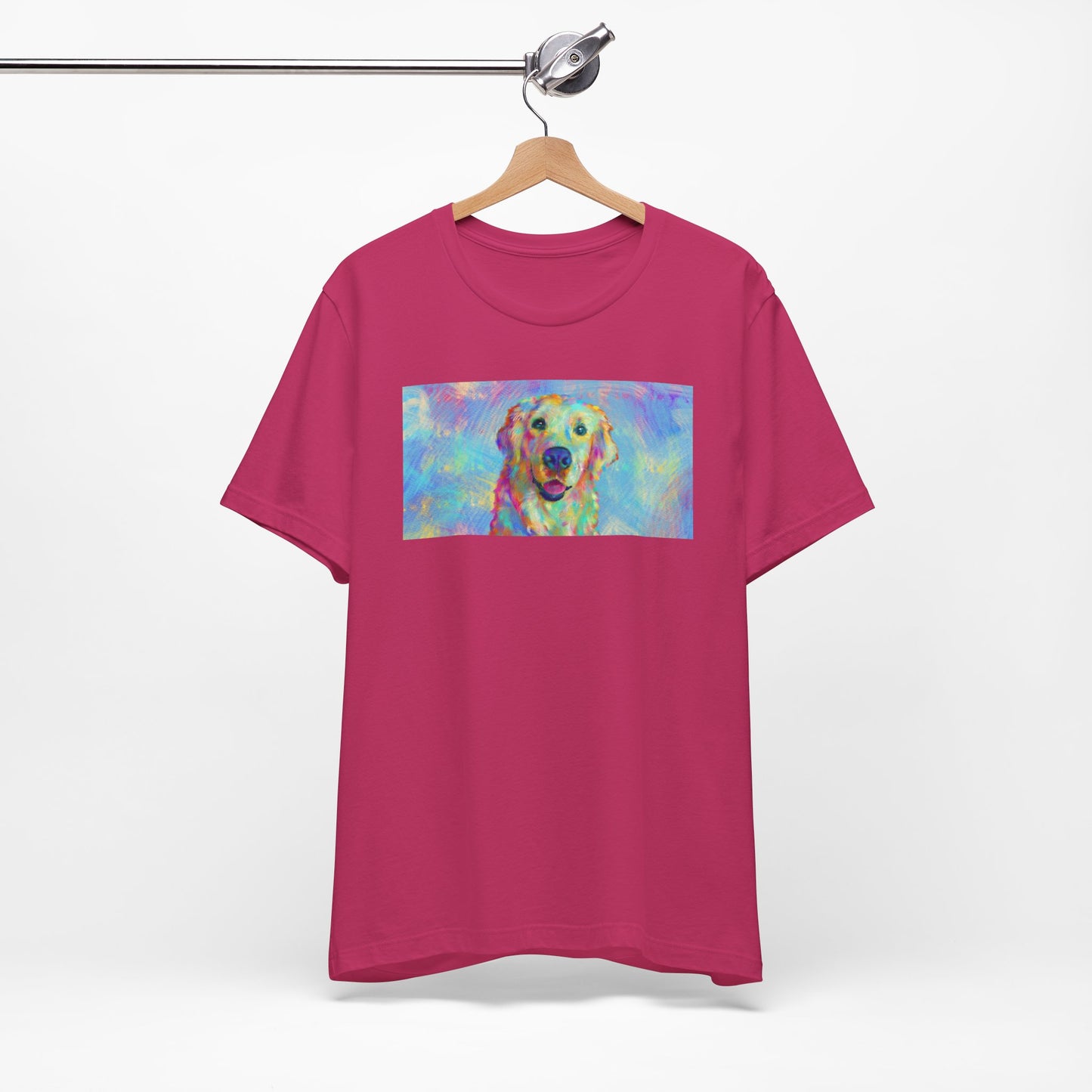 Colorful Golden Retriever Shirt - Painterly Pop Art Dog Tee