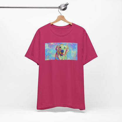 Colorful Golden Retriever Shirt - Painterly Pop Art Dog Tee