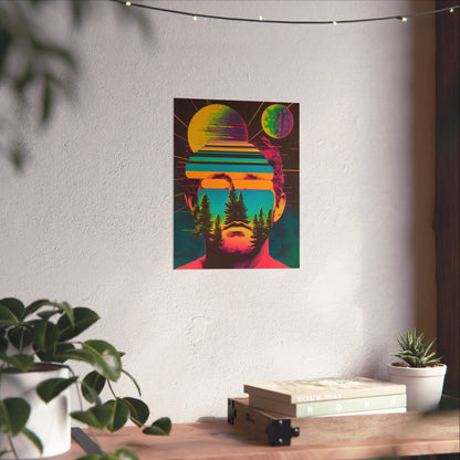 Cosmic Intentions II Poster Art Print | Retro Psychedelic Poster