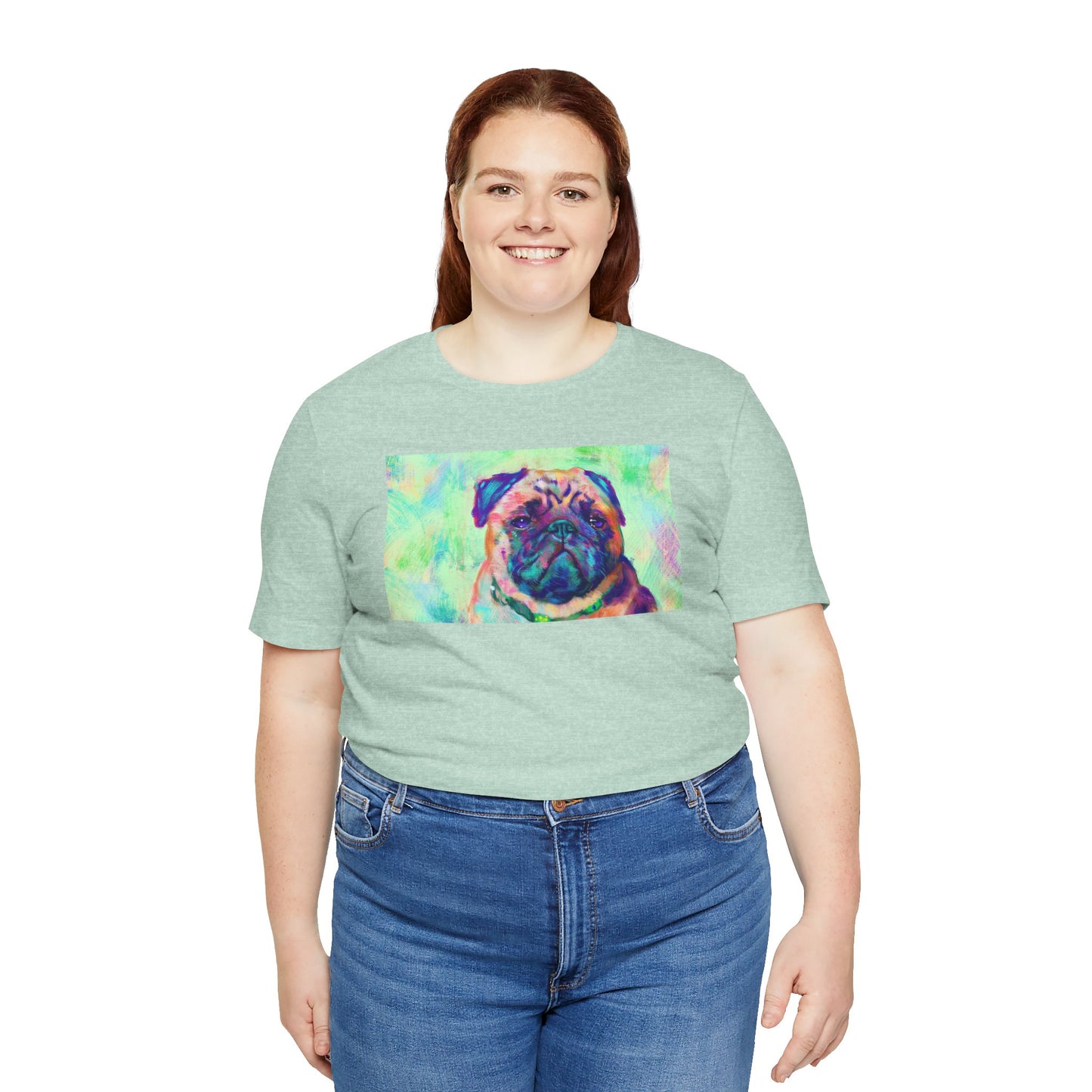 Colorful Pug Shirt - Painterly Pop Art Dog Tee