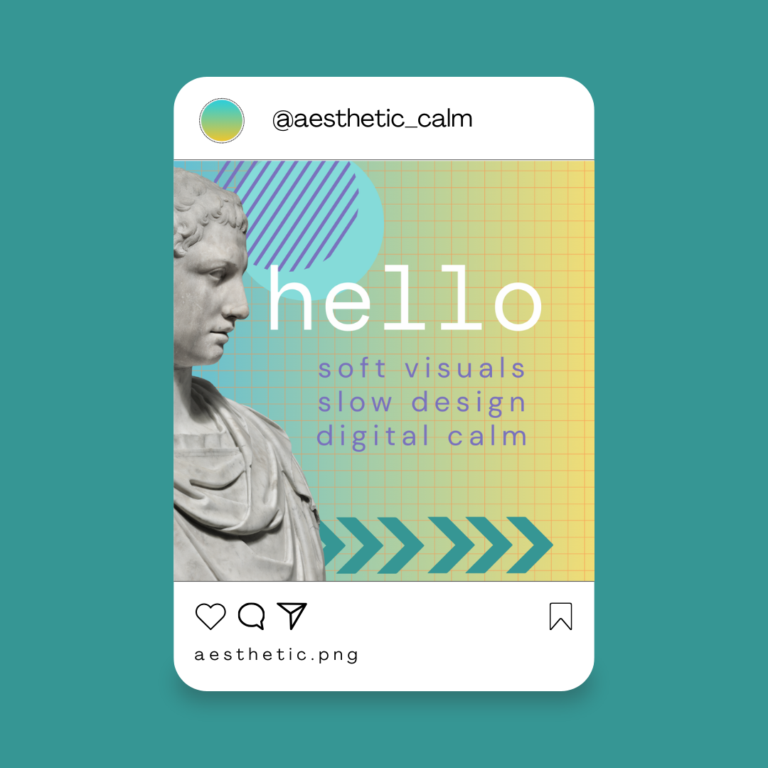 calm.exe – Soft Pastel Vaporwave Instagram Templates | Canva Editable