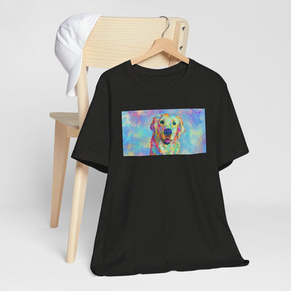 Colorful Golden Retriever Shirt - Painterly Pop Art Dog Tee