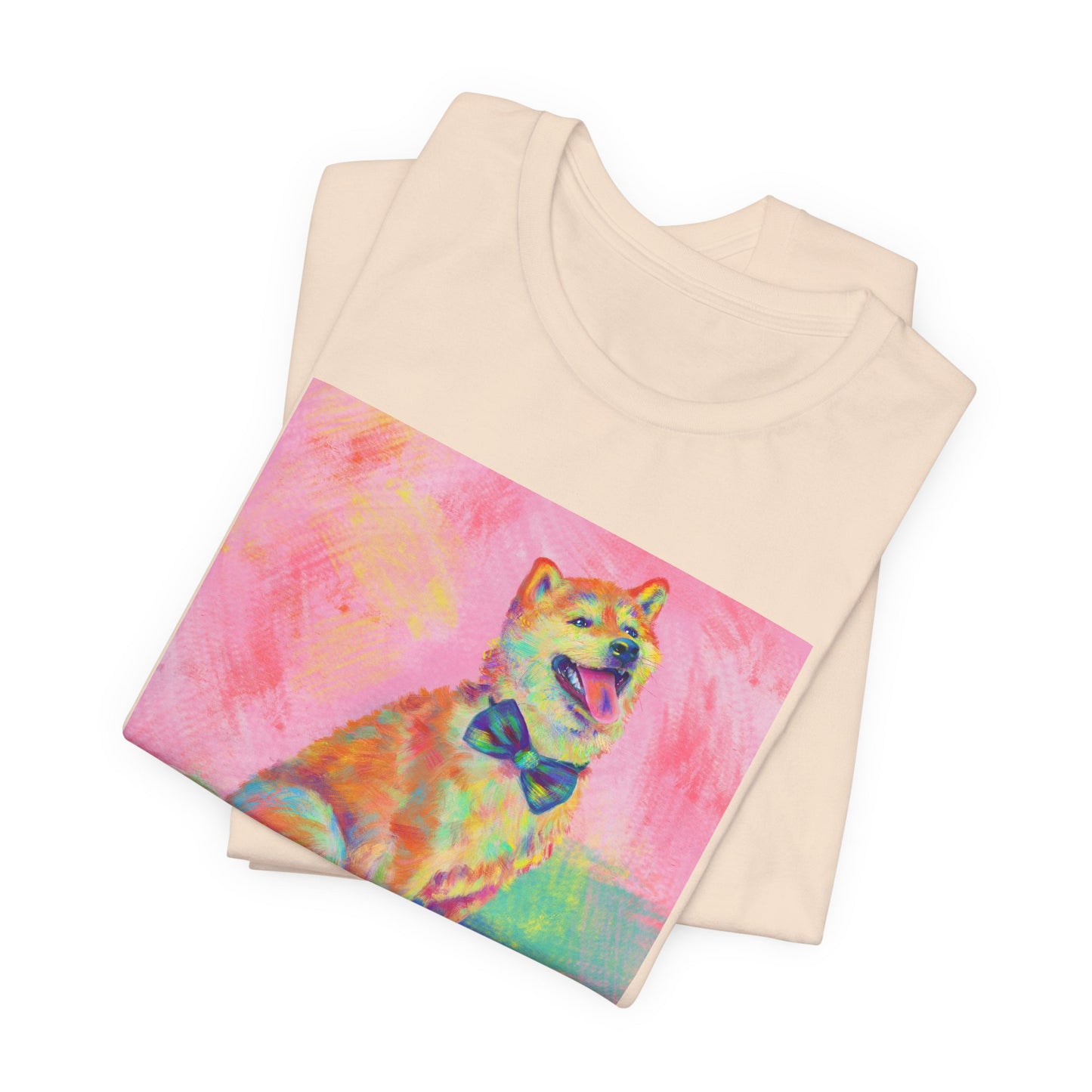 Colorful Shiba Inu Shirt - Painterly Pop Art Dog Tee
