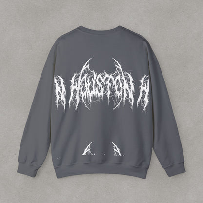 Houston Heavy Metal Sweatshirt - HTX Grunge Logo