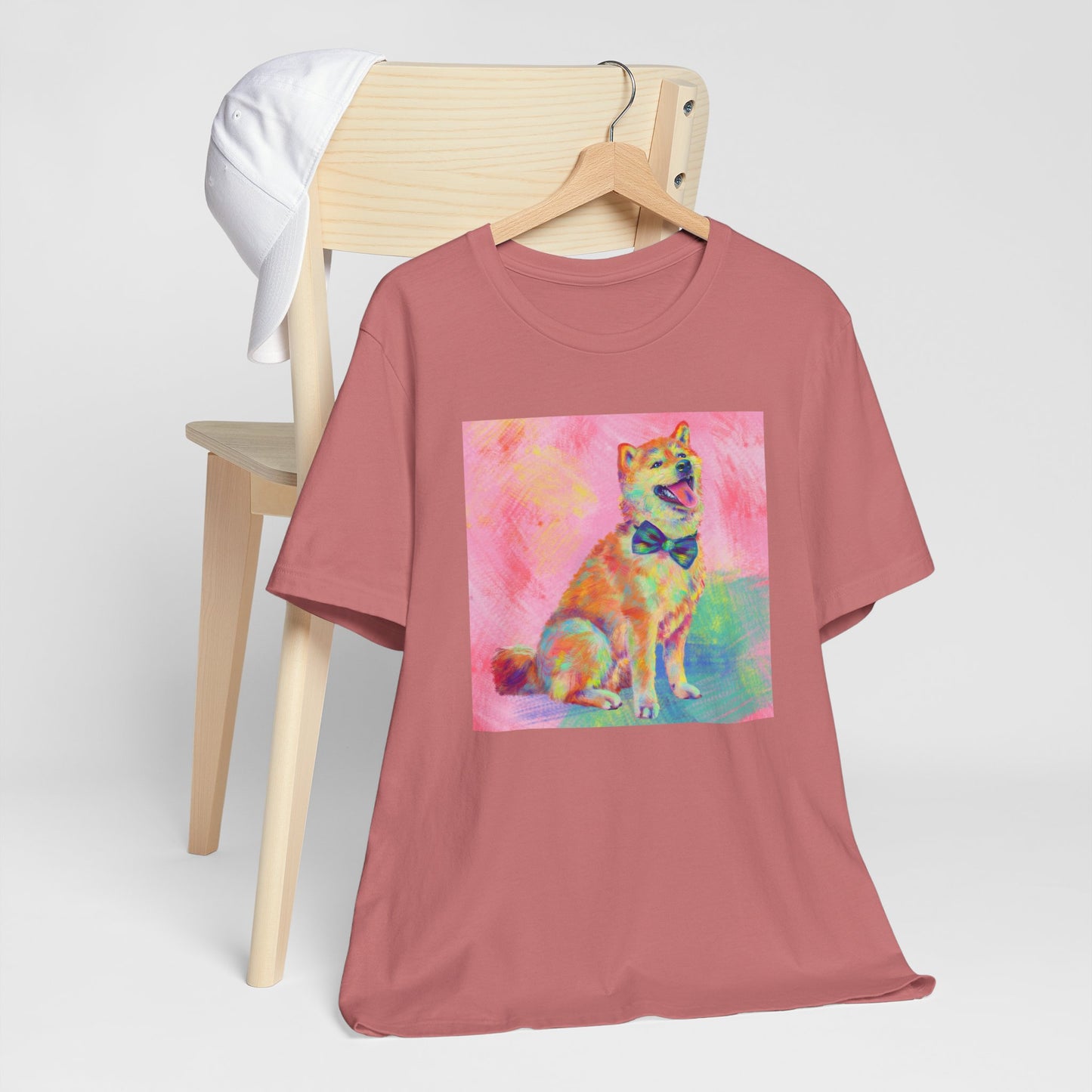 Colorful Shiba Inu Shirt - Painterly Pop Art Dog Tee