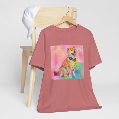 Colorful Shiba Inu Shirt - Painterly Pop Art Dog Tee