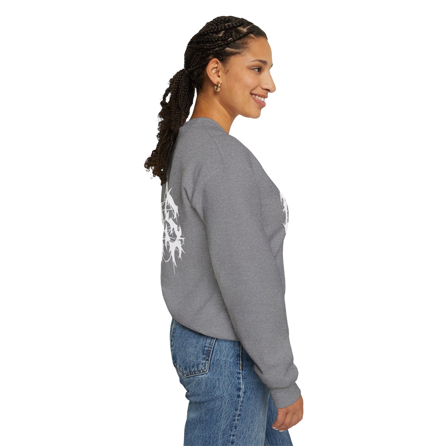 Dallas Heavy Metal Sweatshirt - Black and White Streetwear