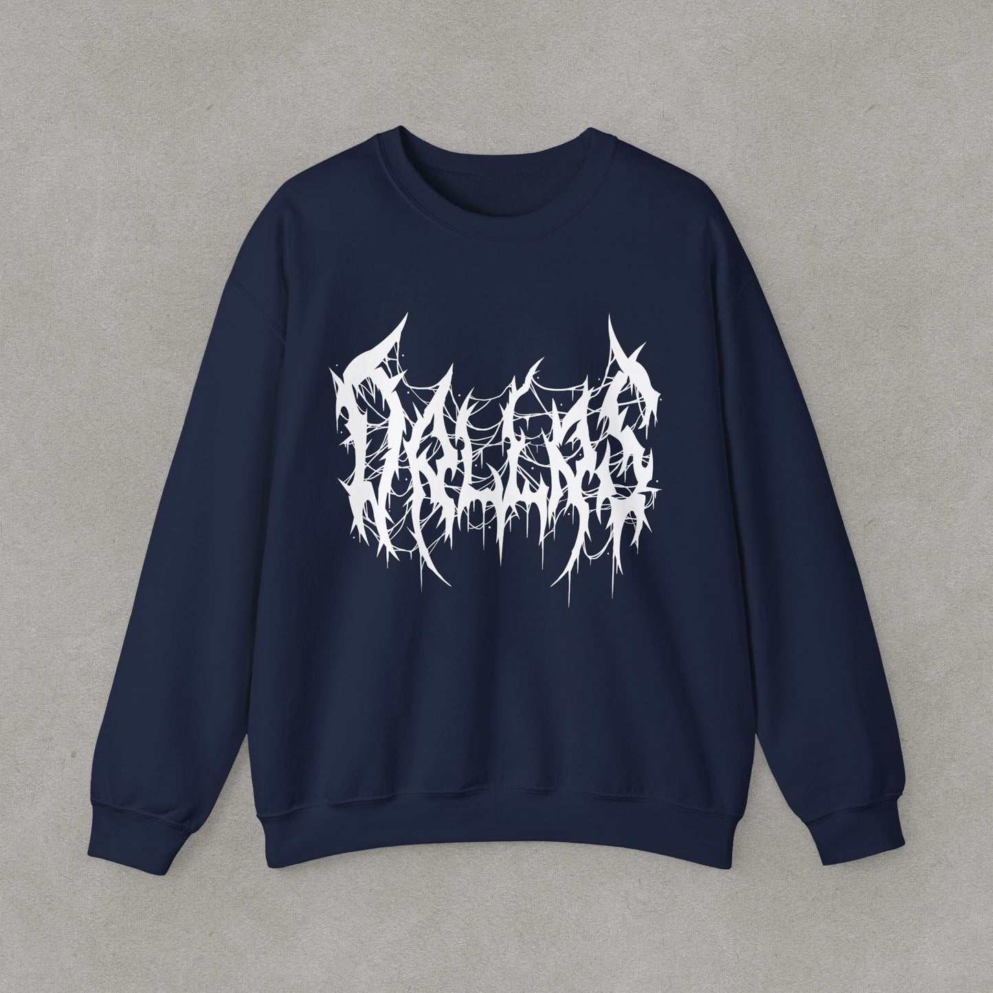 Dallas Heavy Metal Sweatshirt - Black and White Streetwear