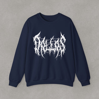 Dallas Heavy Metal Sweatshirt - Black and White Streetwear