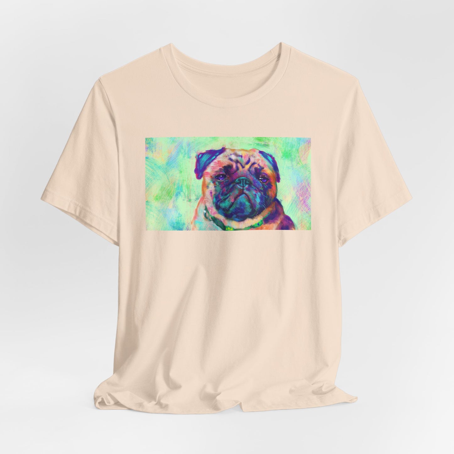Colorful Pug Shirt - Painterly Pop Art Dog Tee