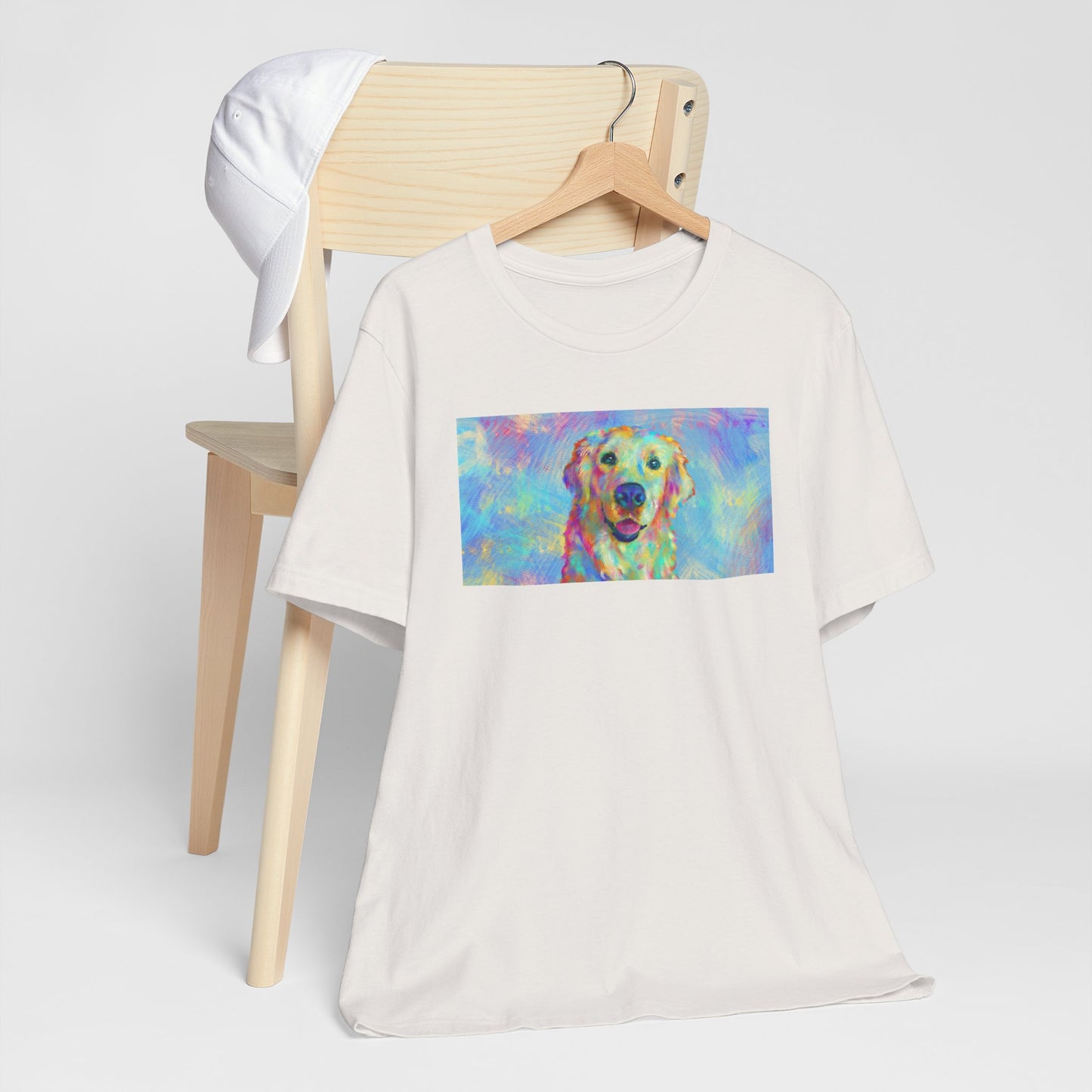 Colorful Golden Retriever Shirt - Painterly Pop Art Dog Tee