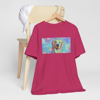 Colorful Golden Retriever Shirt - Painterly Pop Art Dog Tee