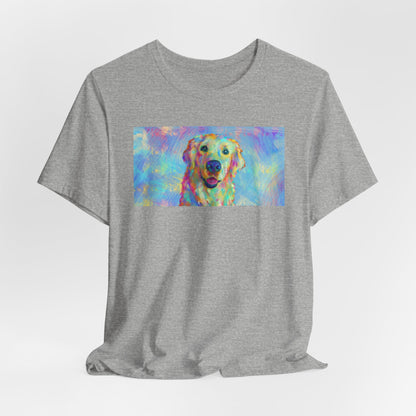 Colorful Golden Retriever Shirt - Painterly Pop Art Dog Tee