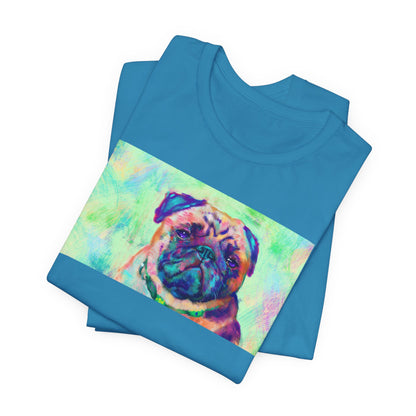 Colorful Pug Shirt - Painterly Pop Art Dog Tee