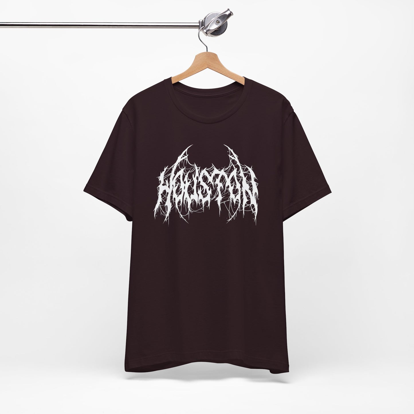 Houston Heavy Metal Logo T-Shirt - Black and White Graphic Tee