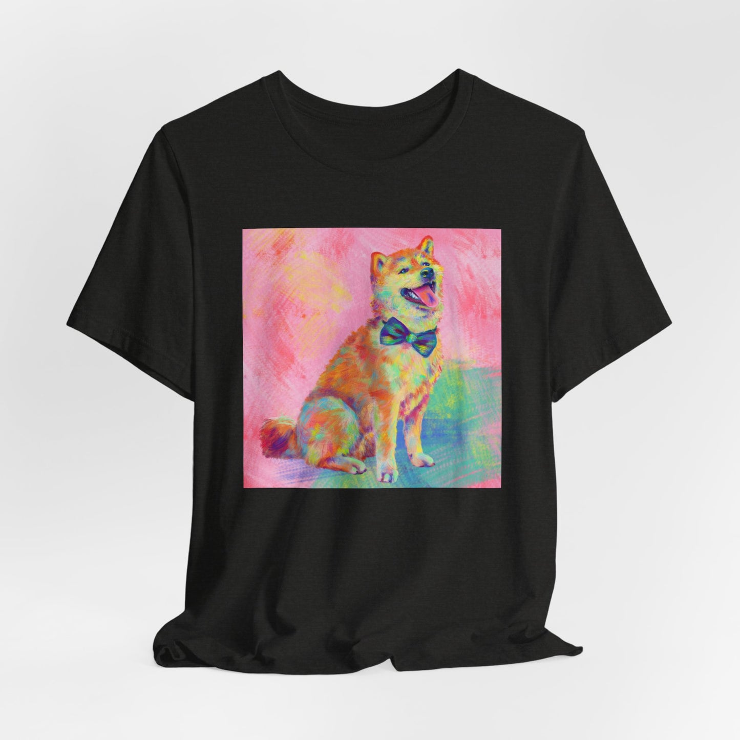 Colorful Shiba Inu Shirt - Painterly Pop Art Dog Tee