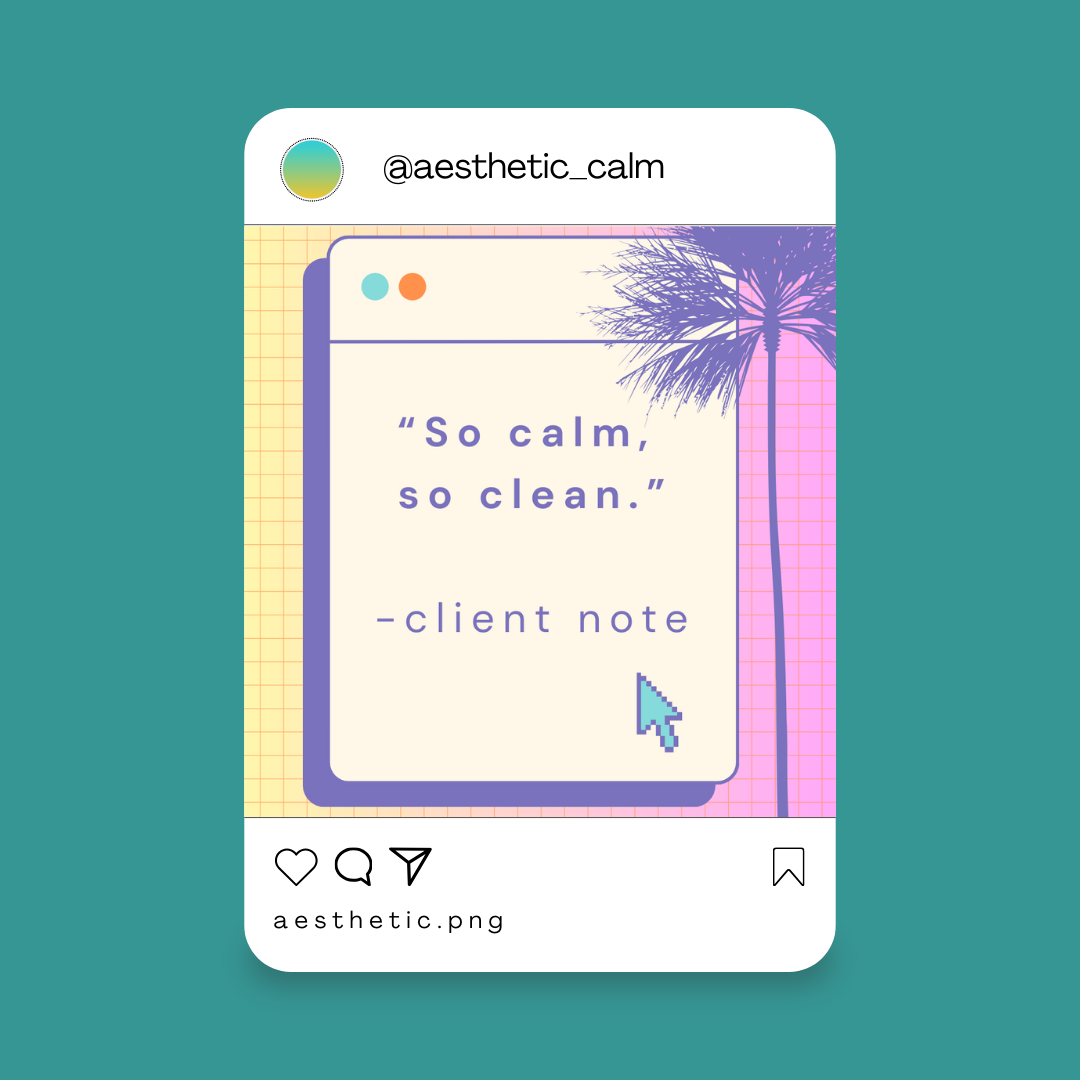 calm.exe – Soft Pastel Vaporwave Instagram Templates | Canva Editable