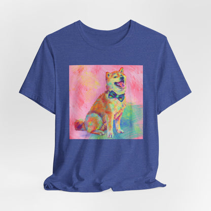 Colorful Shiba Inu Shirt - Painterly Pop Art Dog Tee