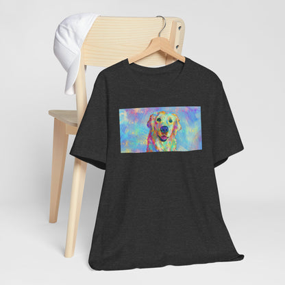 Colorful Golden Retriever Shirt - Painterly Pop Art Dog Tee