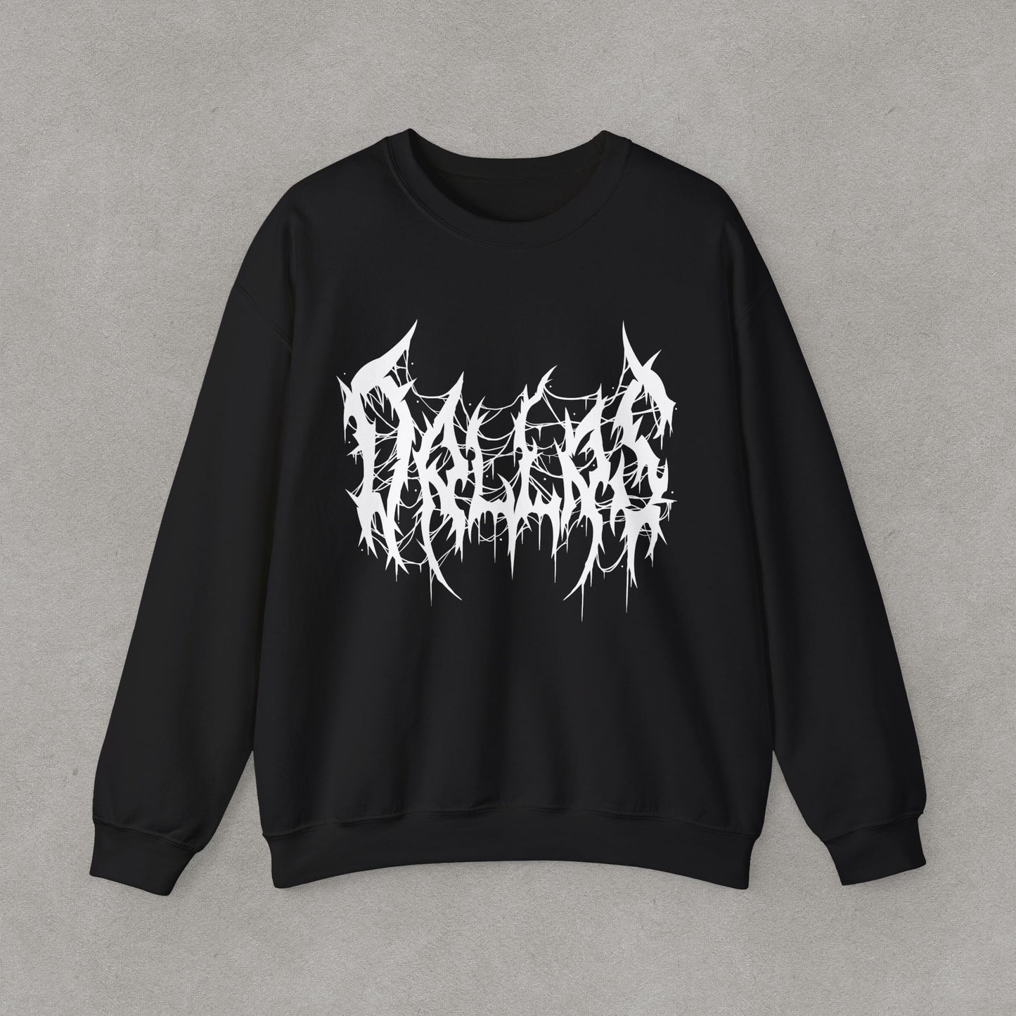 Dallas Heavy Metal Sweatshirt - Black and White Streetwear