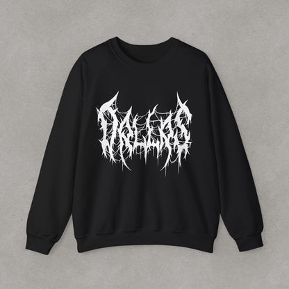 Dallas Heavy Metal Sweatshirt - Black and White Streetwear