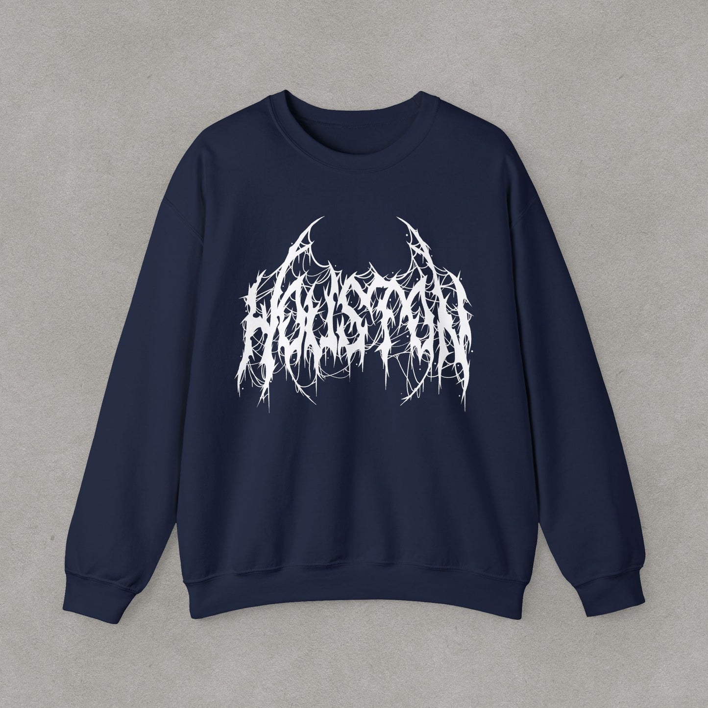 Houston Heavy Metal Sweatshirt - HTX Grunge Logo