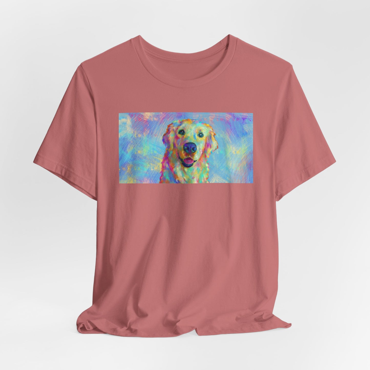 Colorful Golden Retriever Shirt - Painterly Pop Art Dog Tee