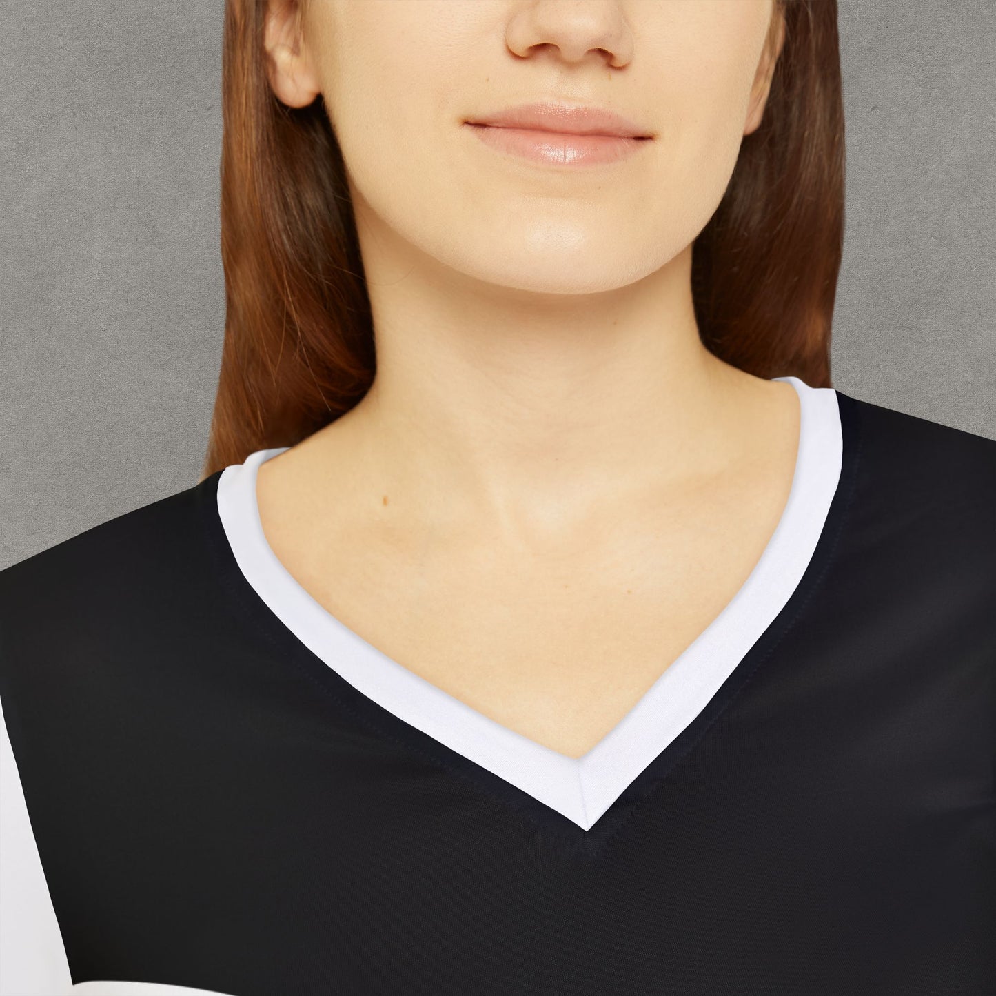 Yin Yang V-neck Long Sleeve Shirt | Black White Balance Top