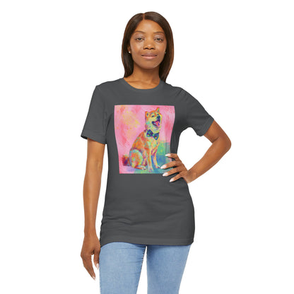 Colorful Shiba Inu Shirt - Painterly Pop Art Dog Tee