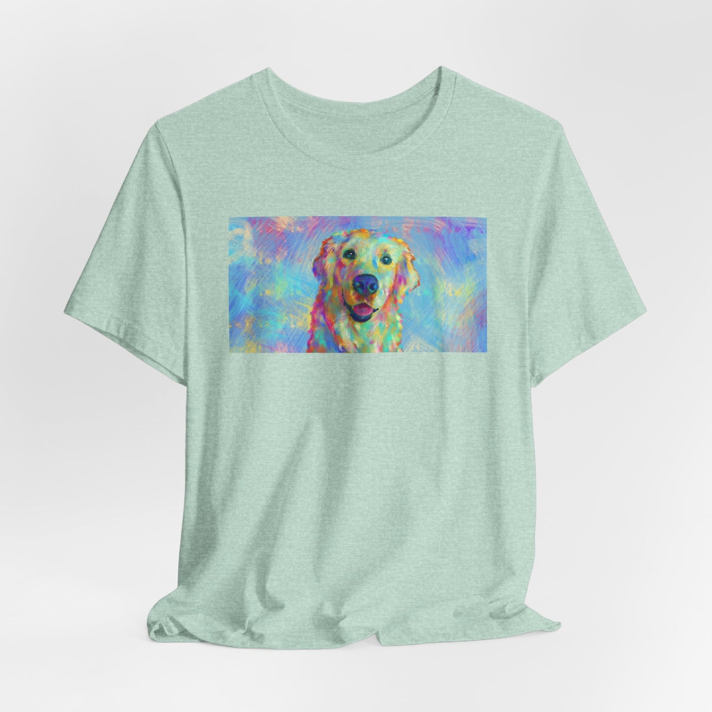 Colorful Golden Retriever Shirt - Painterly Pop Art Dog Tee