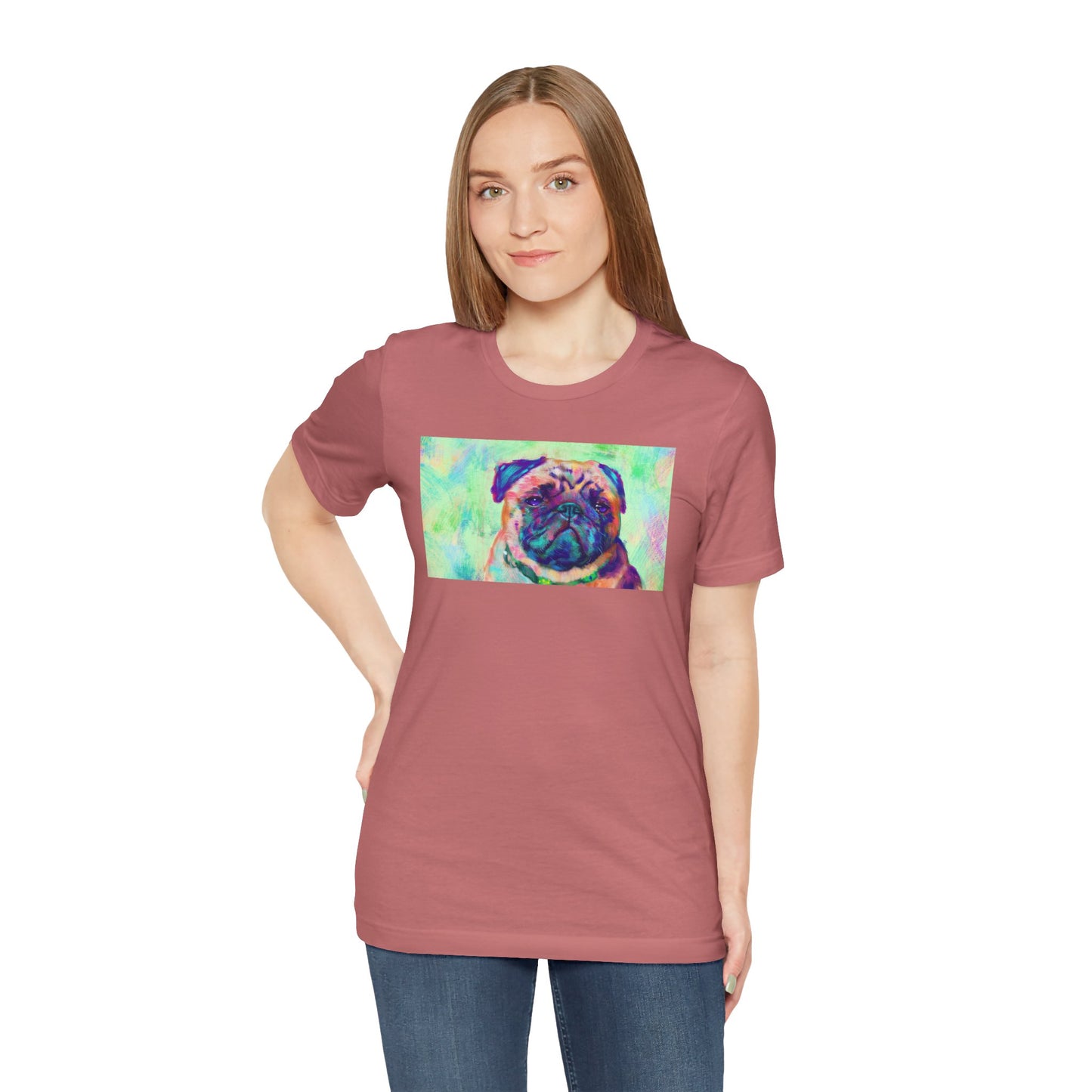 Colorful Pug Shirt - Painterly Pop Art Dog Tee