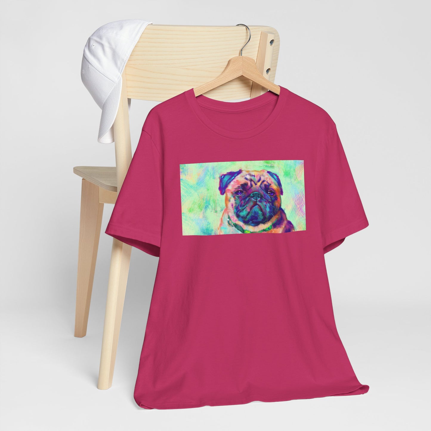 Colorful Pug Shirt - Painterly Pop Art Dog Tee