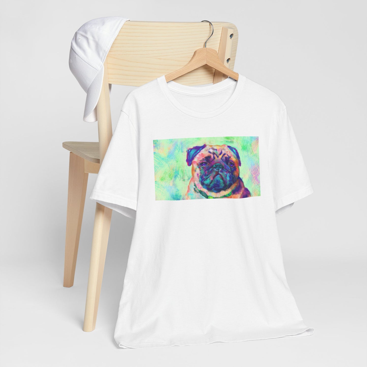 Colorful Pug Shirt - Painterly Pop Art Dog Tee