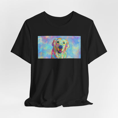 Colorful Golden Retriever Shirt - Painterly Pop Art Dog Tee