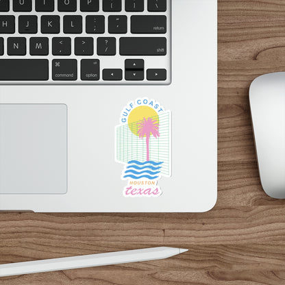 Gulf Coast Houston Sticker - HTX Tropical Beach Vibes