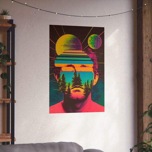 Cosmic Intentions II Poster Art Print | Retro Psychedelic Poster