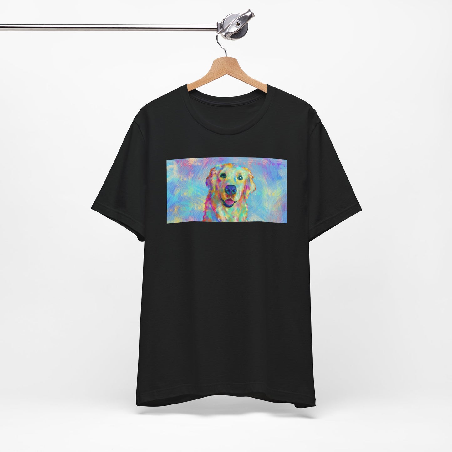 Colorful Golden Retriever Shirt - Painterly Pop Art Dog Tee