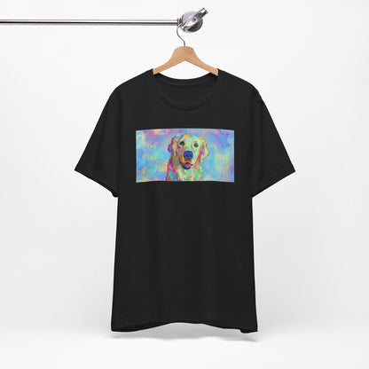 Colorful Golden Retriever Shirt - Painterly Pop Art Dog Tee