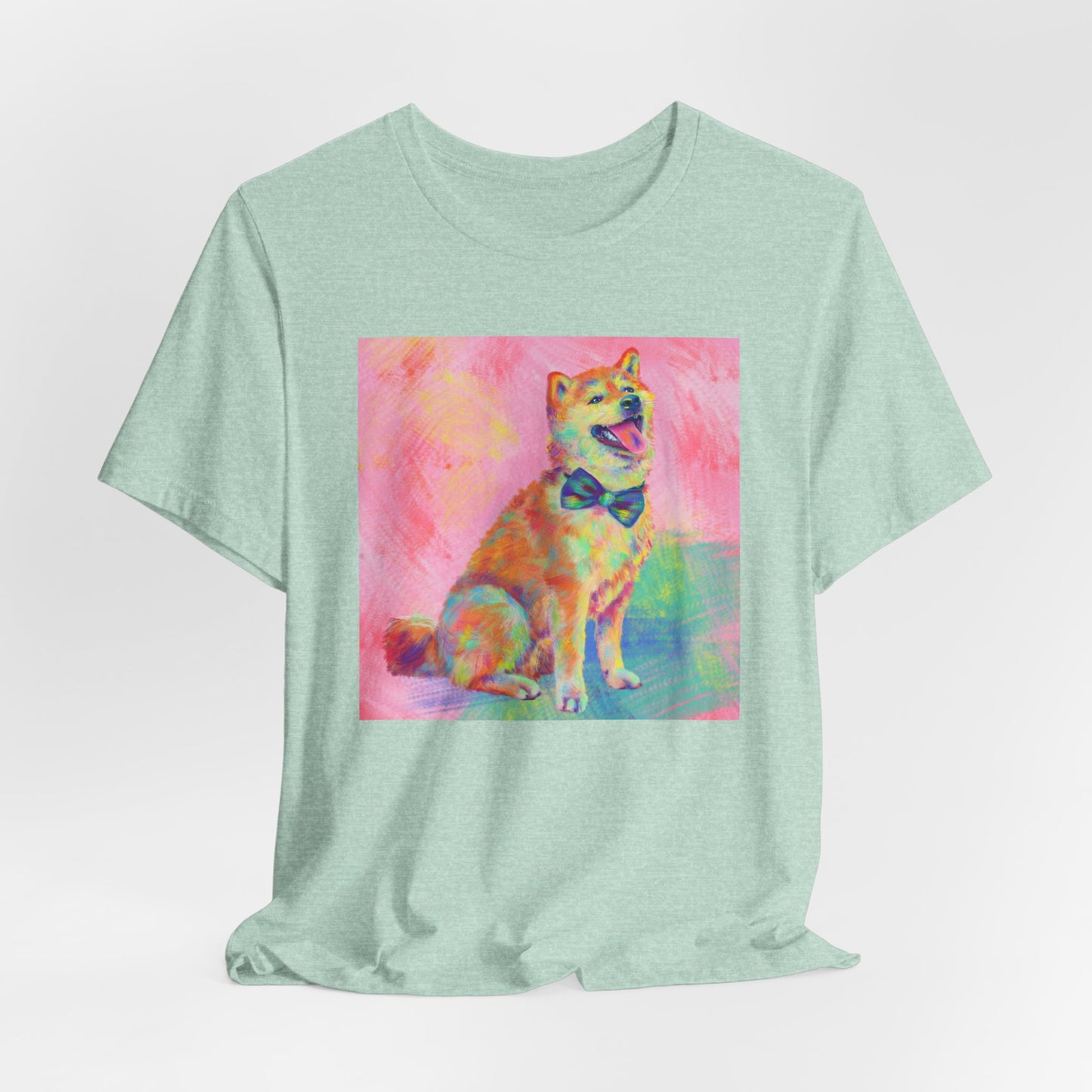 Colorful Shiba Inu Shirt - Painterly Pop Art Dog Tee